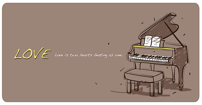 EPS 악기 백그라운드 한대 일러스트 사랑 사람없음 건반 피아노 건반악기 그랜드피아노 국내일러스트 1 감정 음악 파일형식 벡터