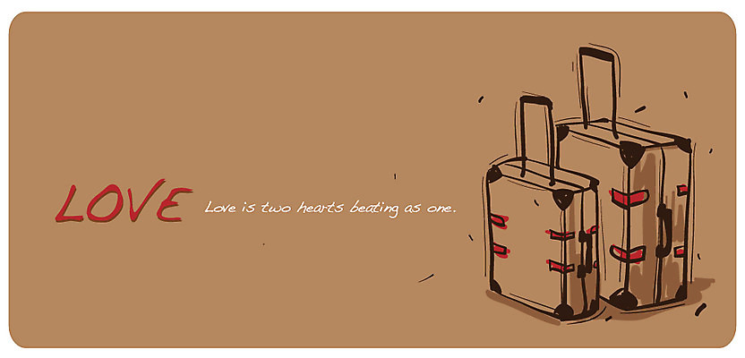 EPS 백그라운드 일러스트 사랑 사람없음 갈색 캐리어 여행가방 국내일러스트 감정 컬러 가방 파일형식 벡터