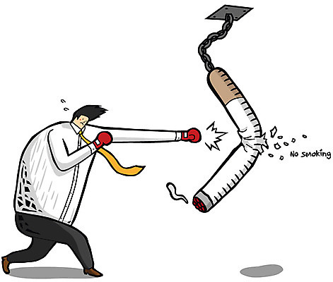 EPS 전신 남자 일러스트 담배 건강 한명 서기 사람 건강관리 권투 비즈니스맨 결심 금연 남자만 남자한명만 국내일러스트 1 캠페인 컨셉 비즈니스 모션 관리 격투기 직장인 사회이슈 파일형식 벡터