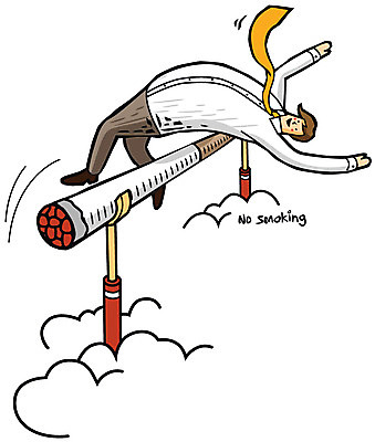 EPS 전신 구름 남자 일러스트 담배 건강 한명 사람 건강관리 비즈니스맨 결심 금연 높이뛰기 남자만 남자한명만 국내일러스트 자연요소 1 캠페인 컨셉 비즈니스 관리 직장인 사회이슈 육상스포츠 파일형식 벡터