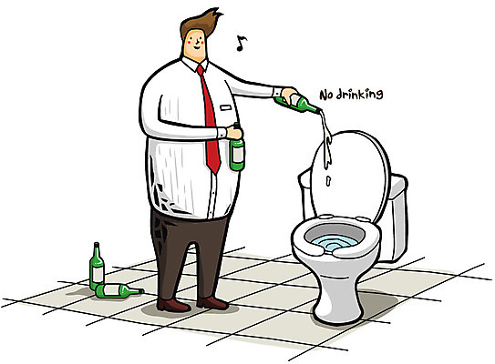 EPS 전신 남자 일러스트 술병 건강 한명 서기 사람 건강관리 비즈니스맨 병 결심 화장실 금연 변기 금주 남자만 남자한명만 국내일러스트 1 식기 캠페인 컨셉 비즈니스 모션 병_용기 주류 관리 직장인 사회이슈 파일형식 벡터