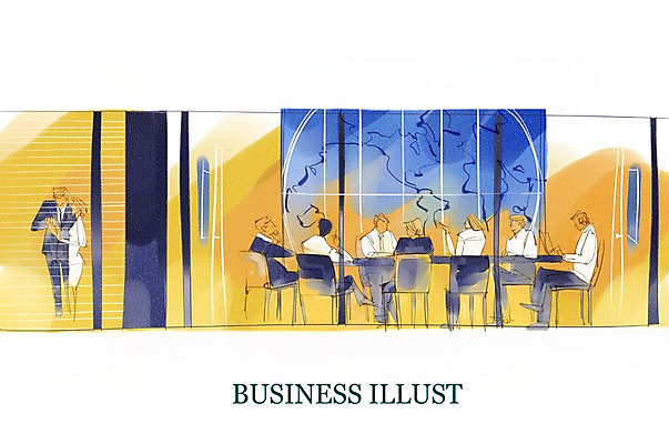 PSD 여자 남자 세계지도 지도 일러스트 비즈니스 탁자 회의 사람 여러명 노트북 컴퓨터 문 모임 비즈니스맨 비즈니스우먼 야근 국내일러스트 가구 다수 전자제품 세계 업무 직장인 파일형식