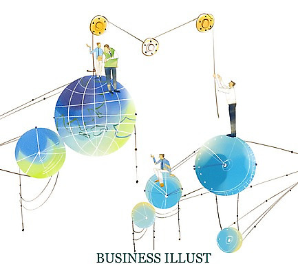 전신 PSD 남자 일러스트 비즈니스 서기 사람 여러명 글로벌 지구본 비즈니스맨 도르래 남자만 국내일러스트 다수 모션 직장인 파일형식