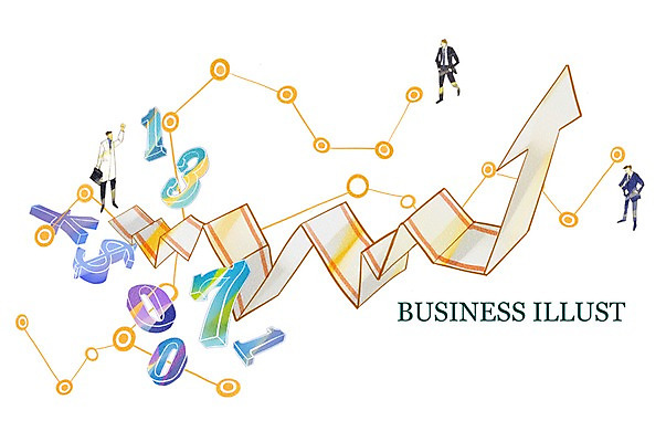 전신 PSD 기호 남자 화살표 돈 일러스트 비즈니스 표시 그래프 서기 사람 세명 숫자 달러 비즈니스맨 엔 방향 남자만 국내일러스트 문자 모션 직장인 재산 파일형식
