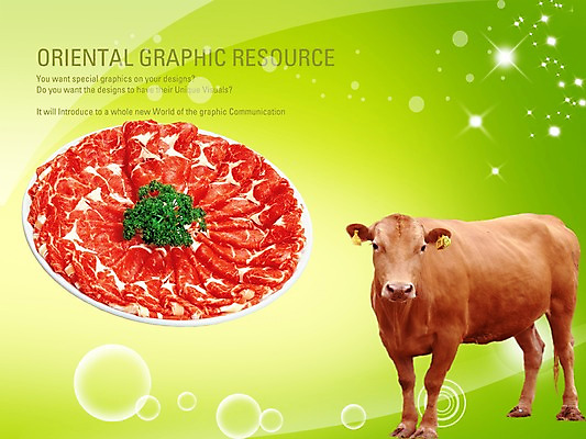 PSD 동물 편집이미지 한마리 포스터 음식 실내 육류 요리 사람없음 식당 가축 소고기 소 알림 디지털합성 전단 홍보물 황소 음식전단 이미지편집 1 식재료 포유류 내부 상점 파일형식