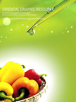 PSD 편집이미지 포스터 음식 채소 피망 실내 사람없음 식당 물방울 풀 풀잎 알림 디지털합성 전단 홍보물 음식전단 채반 이미지편집 식물 그릇 잎 내부 상점 풀_식물 파일형식