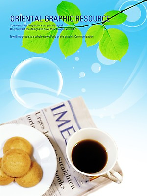 PSD 편집이미지 포스터 커피 음료 음식 잎 나뭇잎 실내 사람없음 쿠키 과자 식당 물방울 신문 차 알림 디지털합성 공기방울 전단 홍보물 음식전단 이미지편집 식물 디저트 내부 간행물 상점 뉴스 파일형식