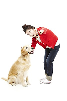 포토 JPG 스튜디오촬영 전신 동물 한마리 라이프스타일 여자 반려견 포즈 포유류 함께함 실내 한명 서기 웃음 사람 앉기 동양인 손짓 20대 성인 라이프 반려동물 한국인 가리킴 개 골든리트리버 지시 명령 소통 반려 여자만 여자한명만 성인여자만 청년만 청년여자만 성인한명만 청년여자한명만 성인여자한명만 성인만 펫팸족 국내포토 1 컨셉 모션 표정 인종 청년 내부 생활 리트리버 신조어 파일형식