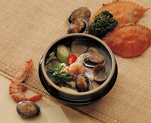 포토 JPG 한국문화 한식 음식 채소 조개 새우 실내 사람없음 게 껍질 브로콜리 해산물 뚝배기 해물탕 국내포토 동양문화 어패류 한국 갑각류 내부 파일형식