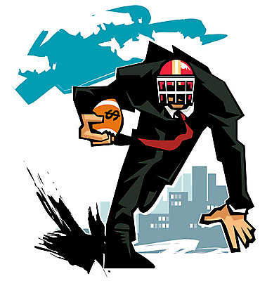 EPS 기호 남자 스포츠 돈 일러스트 비즈니스 한명 사람 빌딩 건물 달러 럭비 미식축구 경쟁 도시 비즈니스맨 럭비공 열정 남자만 남자한명만 국내일러스트 문자 1 건축물 감정 컨셉 공 구기 직장인 재산 럭비용품 파일형식 벡터