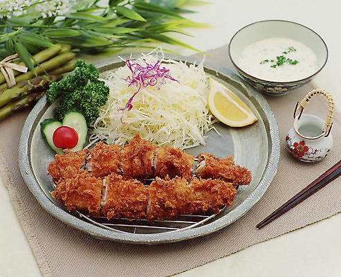 JPG 음식 채소 실내 육류 요리 사람없음 식사 돈가스 브로콜리 일본음식 식재료 내부 커틀릿 파일형식