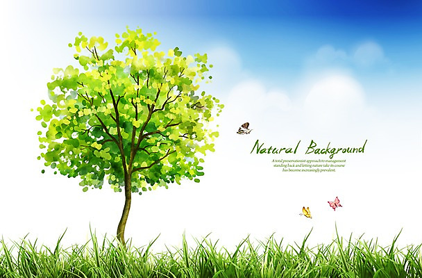 PSD 나무 식물 구름 편집 편집이미지 계절 나비 곤충 백그라운드 자연 하늘 풍경 잔디 사람없음 봄 이미지편집 자연요소 동물 생태계 파일형식