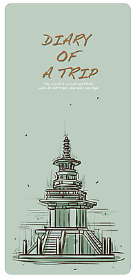 EPS 건축물 백그라운드 일러스트 유물 한국 사람없음 세계 탑 문화재 경주 다보탑 국내일러스트 전통 건축 아시아 석탑 경상북도 불국사 파일형식 벡터