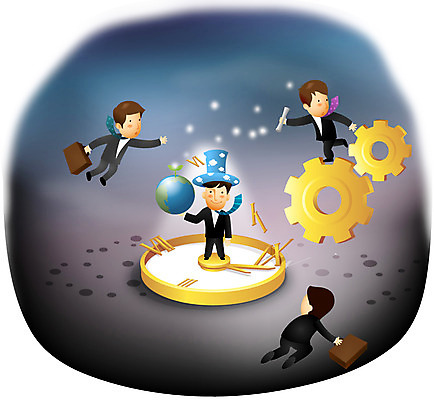 EPS 모자 남자 지구 시계 서류가방 일러스트 비즈니스 사람 여러명 20대 성인 시간 직장인 비즈니스맨 실패 좌절 톱니바퀴 바쁨 만들기 시간관리 남자만 성인남자만 청년만 청년남자만 성인만 국내일러스트 직업 잡화 감정 다수 컨셉 가방 모션 청년 파일형식 벡터