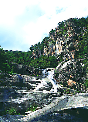 포토 JPG 나무 식물 로우앵글 컬러 자연 산 한국 풍경 사람없음 야외 물 계곡 폭포 흐름 돌_바위 바위 떨어짐 숲속 강원도 동해 산기슭 두타산 무릉계곡 학소대 국내포토 자연요소 아시아 바다 뷰포인트 컨셉 숲 생태계 파일형식