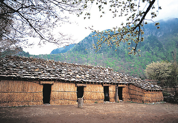 포토 JPG 구름 한국문화 건축물 전통문화 컬러 자연 하늘 산 주택 한국 풍경 사람없음 야외 건물 문화재 숲속 경상북도 경상도 울릉도 나리분지 분지 국내포토 자연요소 동양문화 전통 건축 아시아 문화 섬 숲 생태계 파일형식
