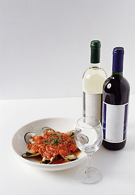 포토 JPG 스튜디오촬영 음료 음식 주류 실내 사람없음 와인 병 샴페인 해산물 안주 국내포토 식기 내부 파일형식