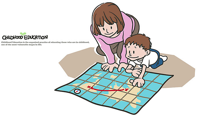 EPS 백인 학생 여자 어린이교육 교육 어린이 남학생 세계지도 지도 일러스트 함께함 사람 소년 성인 두명 교사 도움 국내일러스트 서양인 직업 남자 컨셉 세계 파일형식 벡터