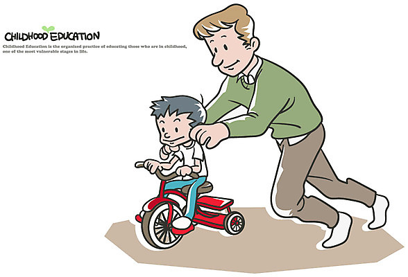 EPS 전신 백인 학생 어린이교육 교육 남자 어린이 남학생 일러스트 함께함 서기 사람 앉기 동양인 소년 성인 두명 자전거 교사 도움 세발자전거 남자만 국내일러스트 서양인 직업 컨셉 모션 인종 바이크 파일형식 벡터