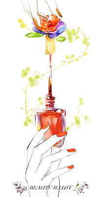 PSD 라이프스타일 손 꽃 일러스트 손가락 라이프 신체부위 뷰티 장미 변화 덩굴 매니큐어 국내일러스트 식물 컨셉 사람 생활 화장품 파일형식