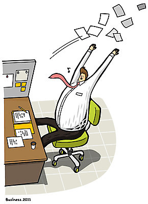 EPS 남자 일러스트 비즈니스 한명 미소 웃음 사람 앉기 비즈니스라이프 사무실 자유 직장인 비즈니스맨 던지기 책상 문서 퇴근 정리 남자만 남자한명만 국내일러스트 직업 1 라이프스타일 가구 컨셉 모션 표정 출퇴근 파일형식 벡터