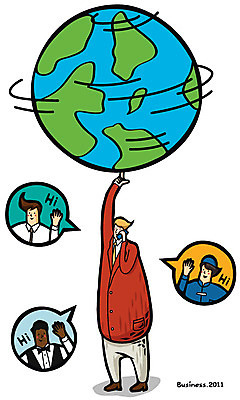 EPS 전신 남자 지구 일러스트 비즈니스 한명 서기 웃음 사람 비즈니스라이프 세계 글로벌 직장인 비즈니스맨 동료 지구촌 통화 남자만 남자한명만 국내일러스트 직업 1 라이프스타일 관계 모션 표정 파일형식 벡터