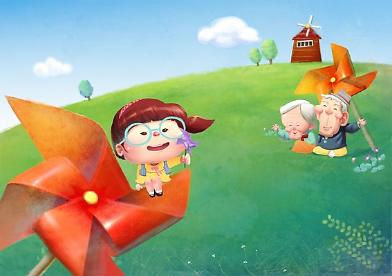 PSD 나무 구름 할아버지 노년 남자 할머니 일러스트 하늘 희망프로젝트 사랑 웃음 사람 초원 세명 희망 풍차 도움 사회 사회이슈 사회복지 복지 바람개비 노인만 성인만 국내일러스트 자연요소 식물 여자 감정 컨셉 표정 성인 공동체 파일형식