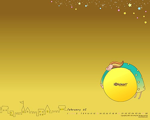 JPG 월페이퍼 바탕화면 2월 날짜 파일형식