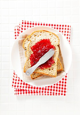 포토 JPG 스튜디오촬영 음식 빵 디저트 실내 사람없음 빵집 식탁보 나이프 잼 식빵 스프레드 국내포토 식기 내부 상점 소스_음식 칼 파일형식