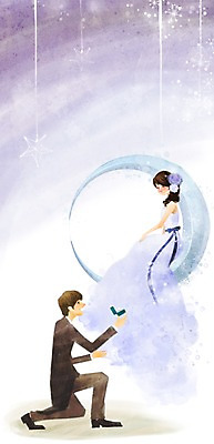 전신 PSD 커플 여자 남자 행복 별 신부 웨딩드레스 신랑 결혼 프로포즈 의자 일러스트 사랑 미소 웃음 사람 정장 턱시도 성인 두명 달 축하 반지 축복 성인만 국내일러스트 자연요소 드레스 옷 감정 가구 컨셉 장신구 관계 표정 이벤트 파일형식