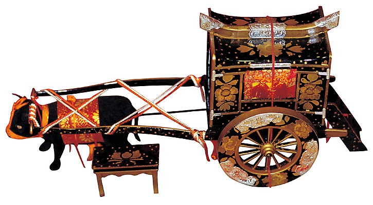 포토 JPG 스튜디오촬영 전통소품 실내 누끼 사람없음 장식 장난감 일본 오브젝트 마차 우마차 국내포토 전통 아시아 교통수단 내부 파일형식