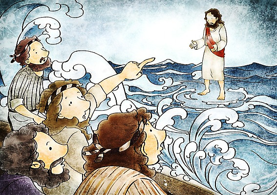 PSD 남자 기독교 종교 파도 바다 일러스트 부활절 사랑 사람 여러명 믿음 예수 선원 풍랑 선박 남자만 국내일러스트 기념일 감정 다수 수상교통 신_종교 파일형식