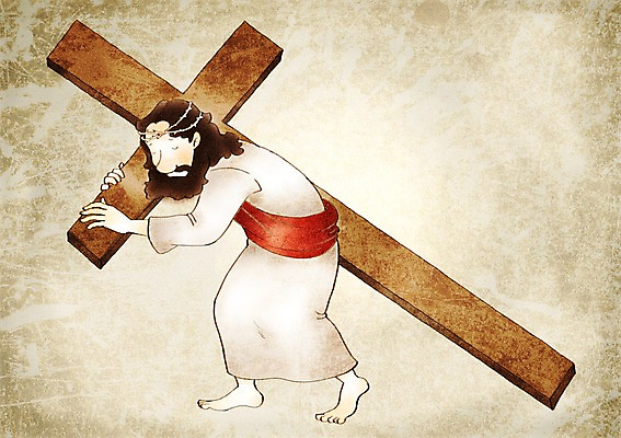 PSD 남자 기독교 종교 십자가 일러스트 부활절 사랑 한명 사람 믿음 예수 구출 남자한명만 국내일러스트 1 기념일 감정 도움 신_종교 남자만 파일형식