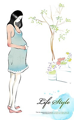 전신 PSD 나무 우먼라이프 라이프스타일 여자 화분 일러스트 한명 서기 사람 라이프 임산부 임신 여자만 여자한명만 국내일러스트 식물 1 모션 생활 파일형식