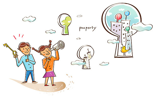 EPS 구름 여자 남자 일러스트 청소년 조류 열쇠 부동산 아파트 주택 미소 웃음 사람 빌딩 소년 두명 건물 10대 금융 경제 망원경 구멍 재산 재테크 열쇠구멍 십대만 국내일러스트 자연요소 동물 건축물 어린이 표정 파일형식 벡터