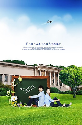 PSD 나무 편집 편집이미지 문자 학생 여자 교육 남자 꽃 대학생 하늘 비행기 미소 웃음 사람 앉기 잔디 두명 건물 칠판 이미지편집 식물 건축물 항공교통 모션 대중교통 표정 파일형식