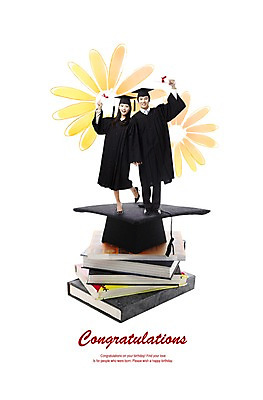 PSD 편집 편집이미지 학생 여학생 여자 교육 남자 꽃잎 꽃 리본 남학생 학사모 졸업 졸업생 미소 웃음 사람 두명 책 졸업가운 졸업장 이미지편집 식물 모자_잡화 표정 가운 파일형식