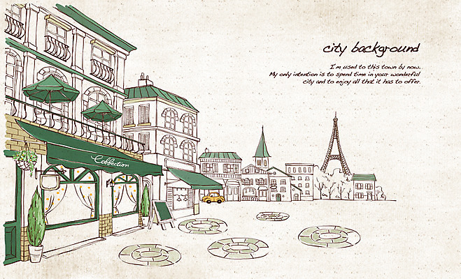 PSD 나무 유럽 화분 선 여행 백그라운드 일러스트 자동차 지붕 거리 주택 풍경 사람없음 건물 관광지 칠판 카페 프랑스 도시 파라솔 에펠탑 복고 광장 손그림 노천카페 복잡 국내일러스트 식물 건축물 나라 육상교통 컨셉 상점 파리 랜드마크 파일형식