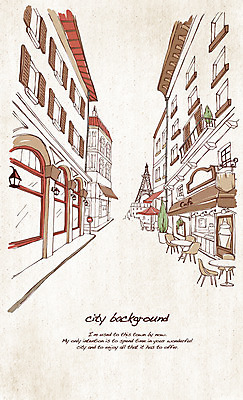 PSD 나무 유럽 선 여행 백그라운드 일러스트 탁자 지붕 거리 주택 풍경 사람없음 건물 관광지 카페 프랑스 도시 표지판 골목길 에펠탑 복고 손그림 노천카페 복잡 국내일러스트 식물 건축물 나라 길 가구 컨셉 알림판 상점 파리 랜드마크 파일형식