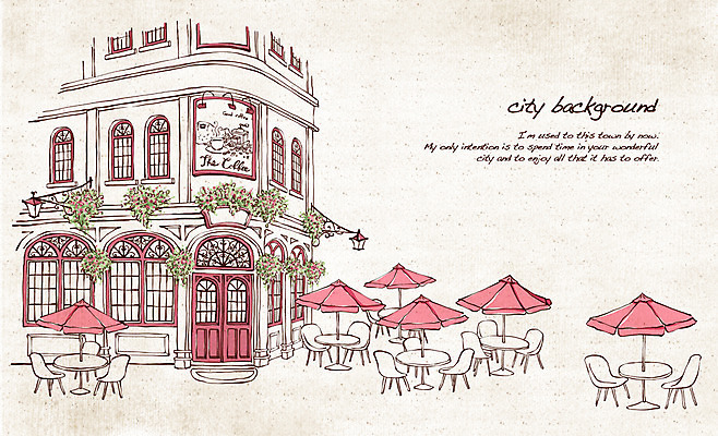 PSD 꽃 유럽 화분 선 여행 백그라운드 일러스트 탁자 지붕 거리 주택 풍경 사람없음 건물 장식 관광지 카페 도시 파라솔 복고 광장 화단 손그림 노천카페 복잡 국내일러스트 식물 건축물 나라 가구 컨셉 상점 파일형식