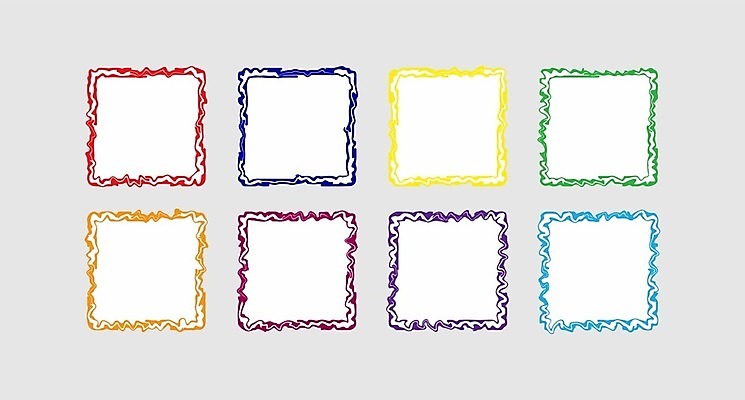 EPS 해외이미지 모양 실루엣 선 컨셉 일러스트 아이디어 프레임 그래픽 세트 숫자 스케치 그림 레이아웃 정사각형 윤곽 손그림 구성 깨짐 국경 해외202105 해외일러스트 도형 문자 촬영기법 미술 파일형식 벡터