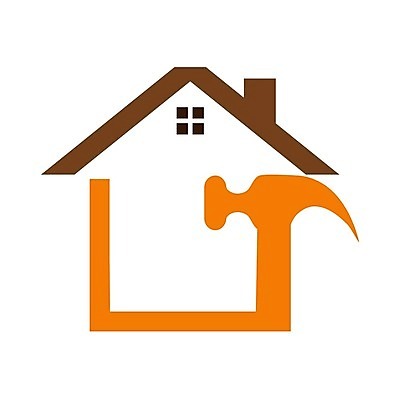 EPS 해외이미지 일러스트 주택 사람없음 망치 심볼 집모양 해외202105 해외일러스트 모양 건물 공구 파일형식 벡터