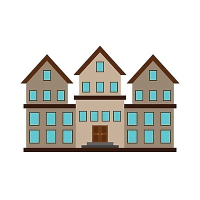 EPS 해외이미지 일러스트 주택 사람없음 건물 심볼 이층집 해외202105 해외일러스트 건축물 파일형식 벡터