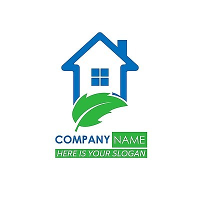 EPS 해외이미지 잎 일러스트 비즈니스 주택 사람없음 심볼 집모양 해외202105 해외일러스트 모양 식물 건물 파일형식 벡터