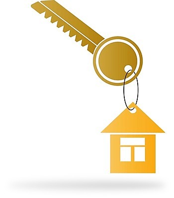 EPS 해외이미지 일러스트 열쇠 주택 사람없음 노란색 심볼 열쇠꾸러미 해외202105 해외일러스트 컬러 건물 파일형식 벡터