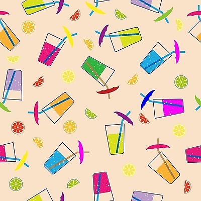 EPS 해외이미지 백그라운드 패턴 오렌지 일러스트 잔 사람없음 패턴백그라운드 칵테일 레몬 자몽 라임 해외202105 해외일러스트 식기 무늬 과일 주류 파일형식 벡터