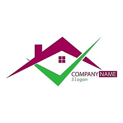 EPS 해외이미지 일러스트 지붕 주택 사람없음 심볼 체크표시 교차 해외202105 해외일러스트 건물 확인 파일형식 벡터