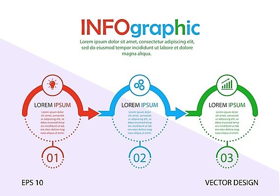 EPS 해외이미지 디자인 화살표 일러스트 비즈니스 그래프 사람없음 숫자 인포그래픽 정보 연결 톱니바퀴 상승 전구모양 해외202105 해외일러스트 모양 문자 컨셉 전구 파일형식 벡터