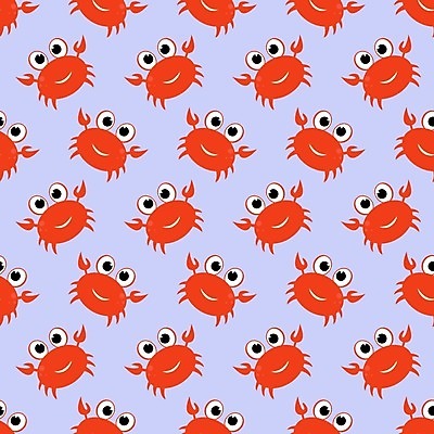 EPS 해외이미지 백그라운드 패턴 여러마리 일러스트 사람없음 빨간색 보라색 패턴백그라운드 게 해외202105 해외일러스트 컬러 다수 무늬 갑각류 파일형식 벡터