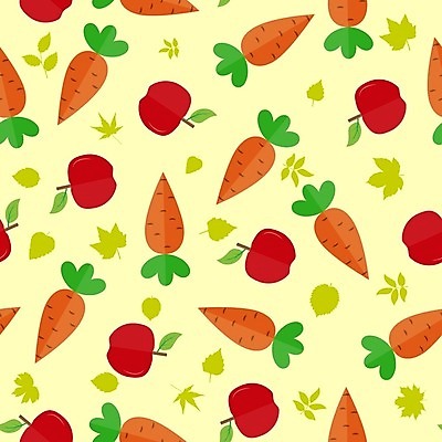 EPS 해외이미지 백그라운드 패턴 일러스트 사람없음 빨간색 연두색 주황색 당근 패턴백그라운드 사과 해외202105 해외일러스트 컬러 무늬 과일 뿌리채소 초록색 파일형식 벡터